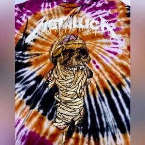 Tye-die Metallica shirt size XS